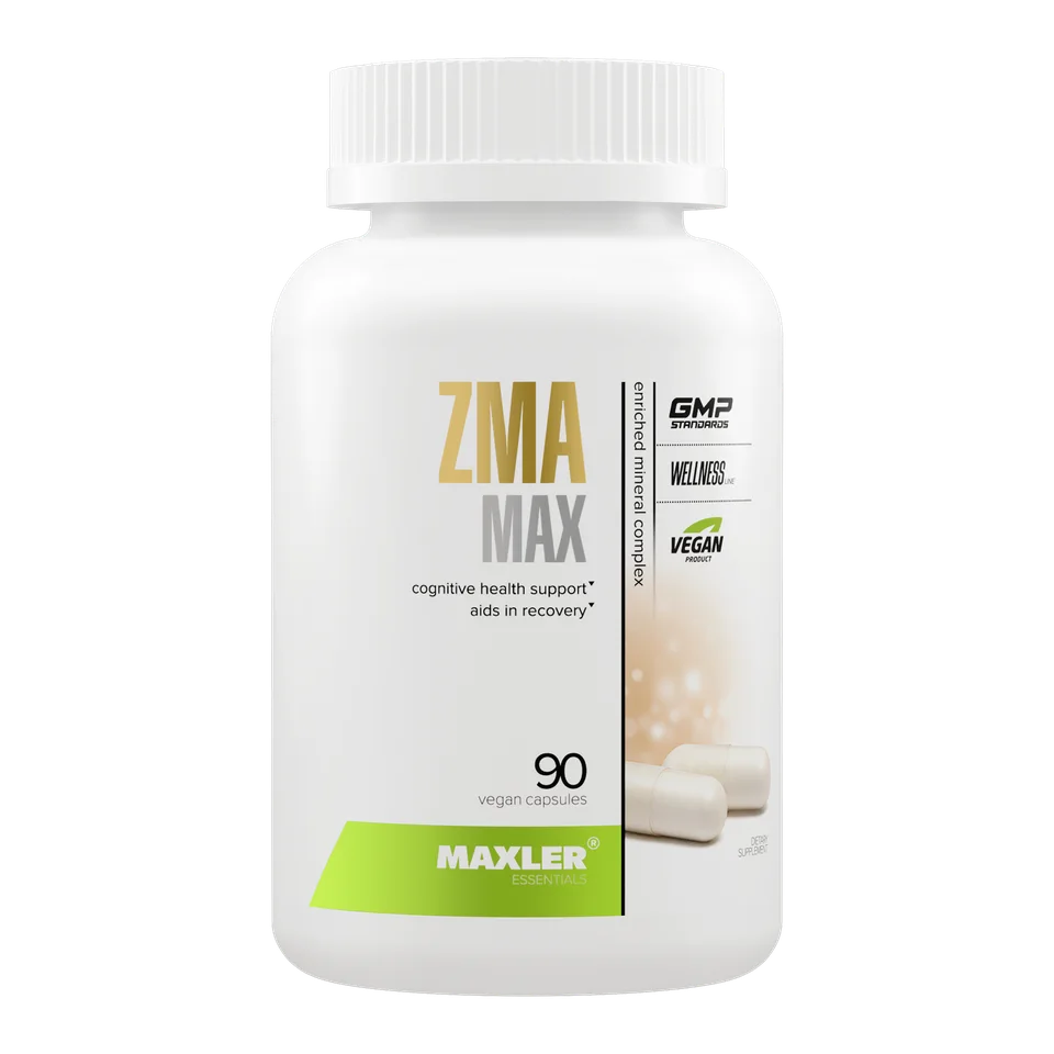 Добавка с цинком, магнием, витамином B6 и экстрактом гинкго билоба Maxler ZMA Max, 90 веган. капсул