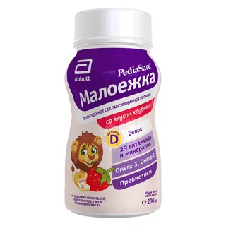 ПедиаШур малоежка клубника 200 мл