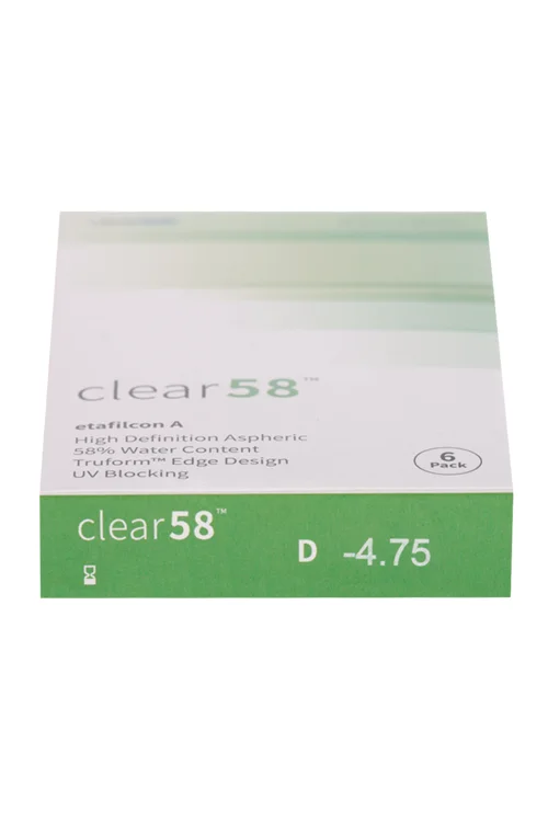 Линзы Clearlab Clear58 контактные R 8,3 (диоптрия -4,75) 6 шт