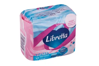 Прокладки Libretta Ультра нормал део с мягкой поверхн, 10 шт, (31103)