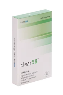 Линзы Clearlab Clear58 контактные R 8,3 (диоптрия -2,00) 6 шт