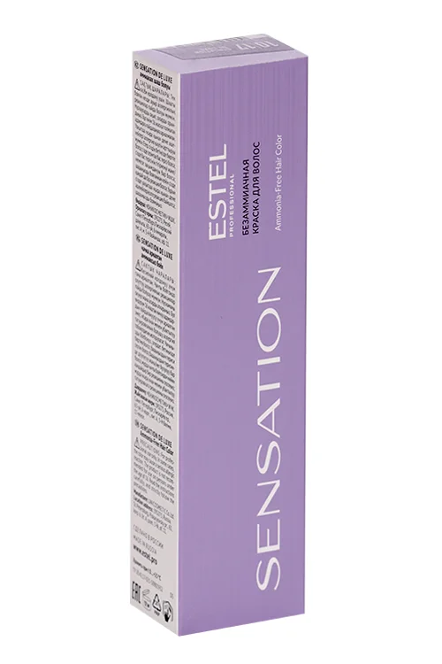 Краска Estel Sensation для волос 10/17 светлый блондин пепельно-коричневый 60 мл