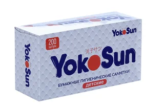 Салфетки YokoSun бумаж гигиен дет 200 шт