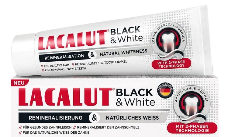Зубная паста Lacalut black&white 75 мл