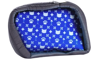 Лежанка Пушистое счастье овальная Cat lux 43×32×9,5 см