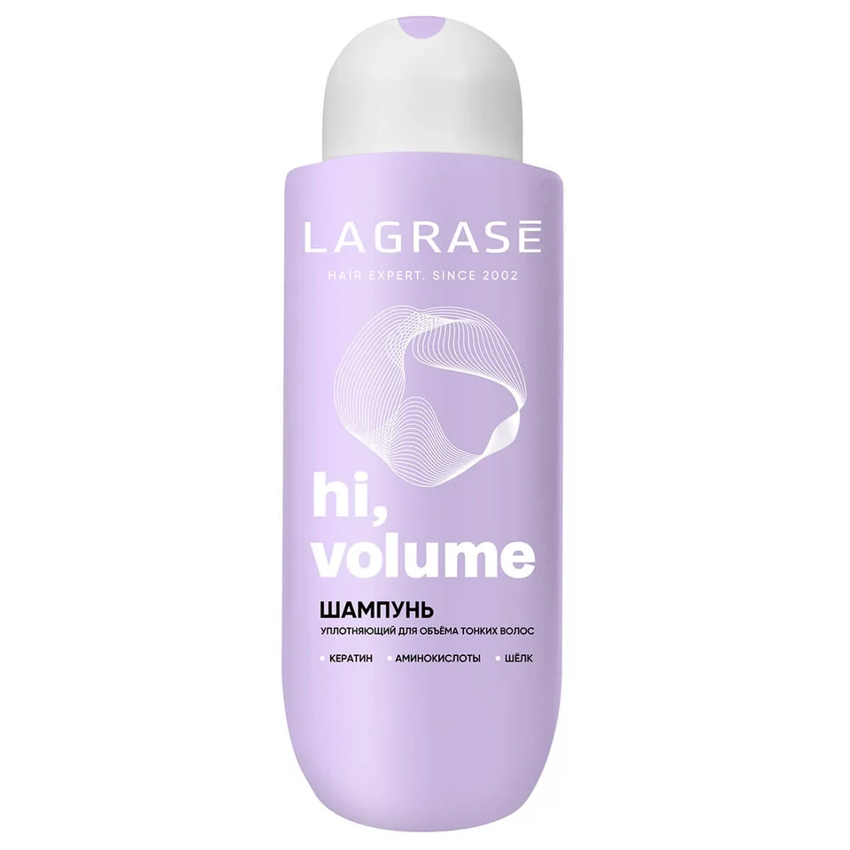 Уплотняющий шампунь для тонких волос «Hi volume» LA Grase