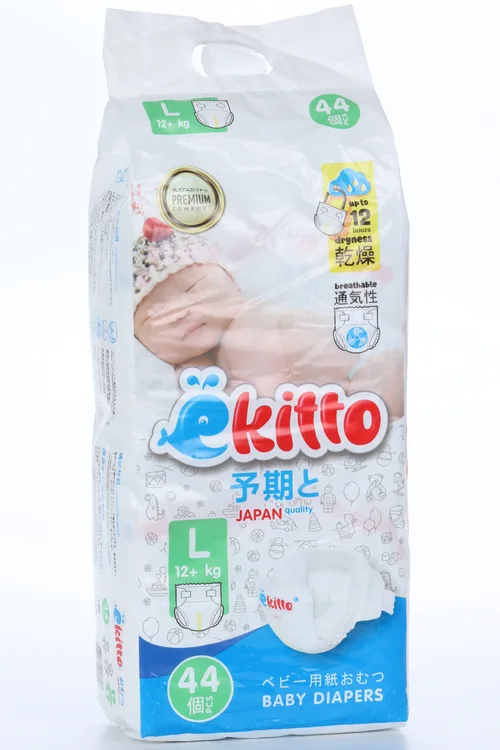 Подгузники Ekitto Premium Comfort L (12+ кг) 44 шт