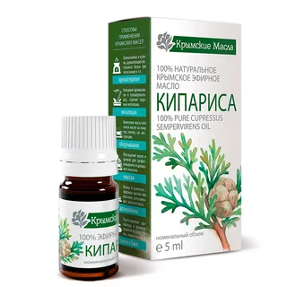 Эфирное масло Кипариса ТМ "Крымские масла" кап. дозатор 5 мл