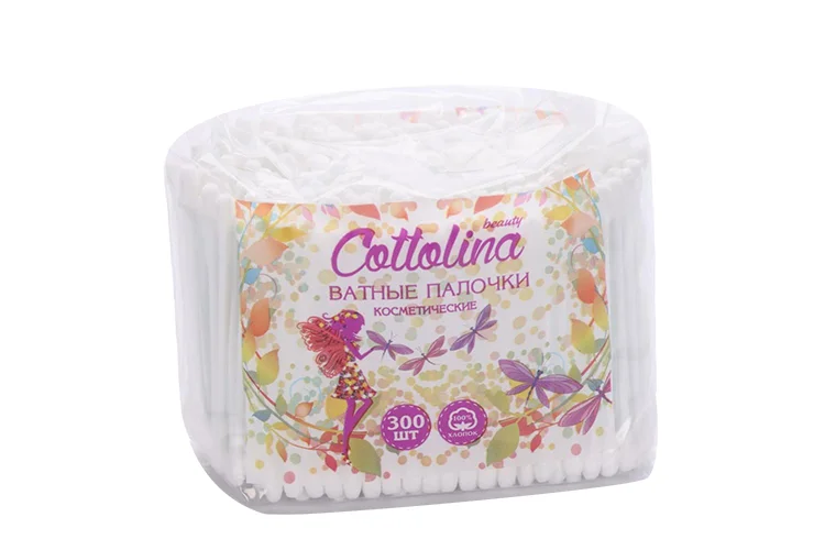 Ватные палочки Cottolina 300 шт ПЭ
