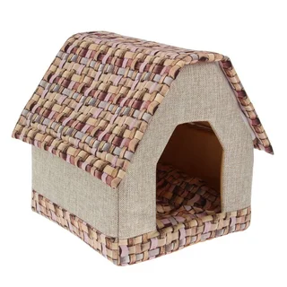 Дом с 3D-крышей 39×39×43 см микс цветов