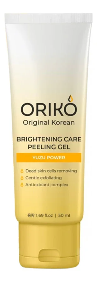 Гель-скатка Oriko Brightening care glow peel gel with yuzu extract выравнив тон кожи 50 мл