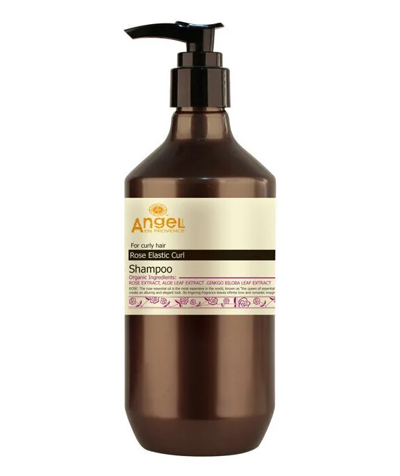 Шампунь для упругости вьющихся волос с экстрактом Розы Angel Provence Rose Elastic Curl Shampoo 400 мл