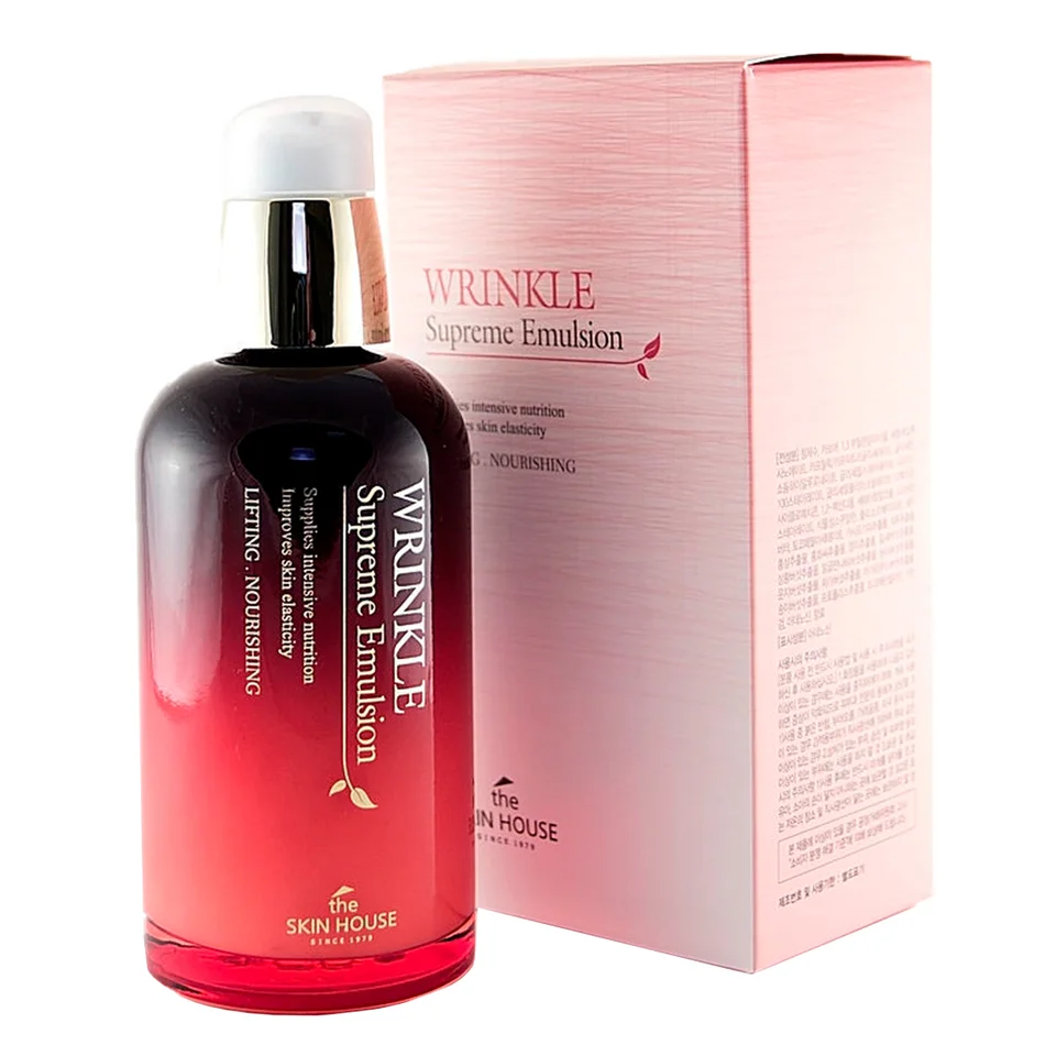 Питательная эмульсия разглаживающая морщины с женьшенем Wrinkle Supreme 130 мл THE Skin House