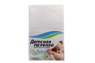 Пеленка детская Eco Caress 60×70 Белая