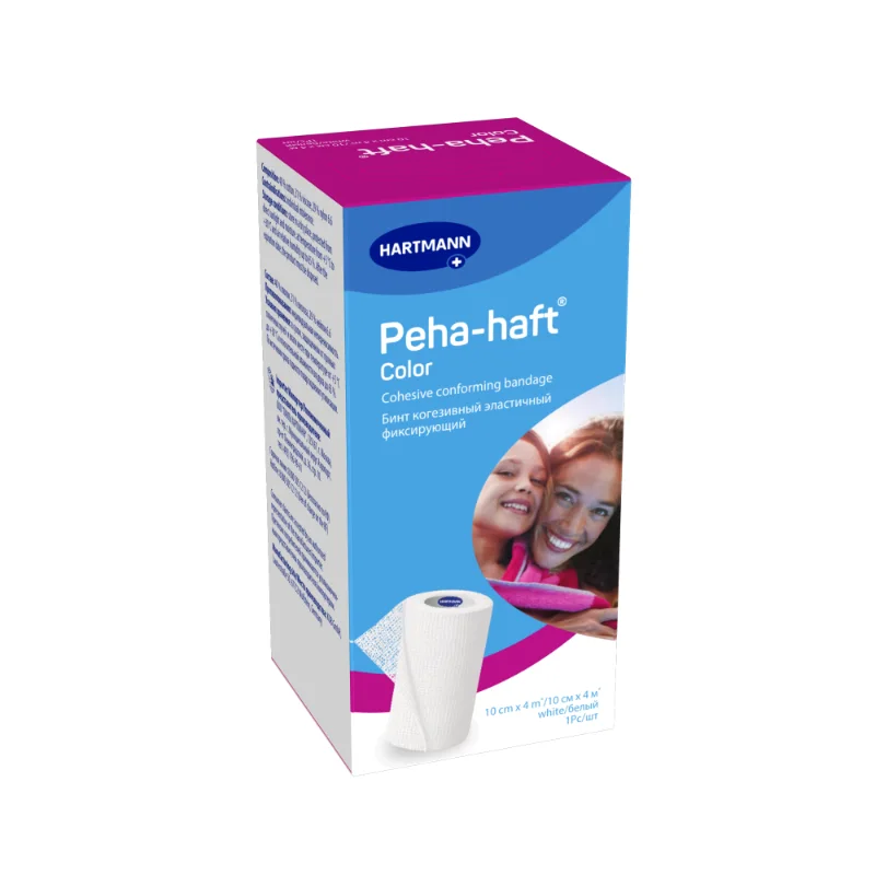 Пеха-Хафт Бинт Эластичный Когезивный 10 см × 4 м Белый