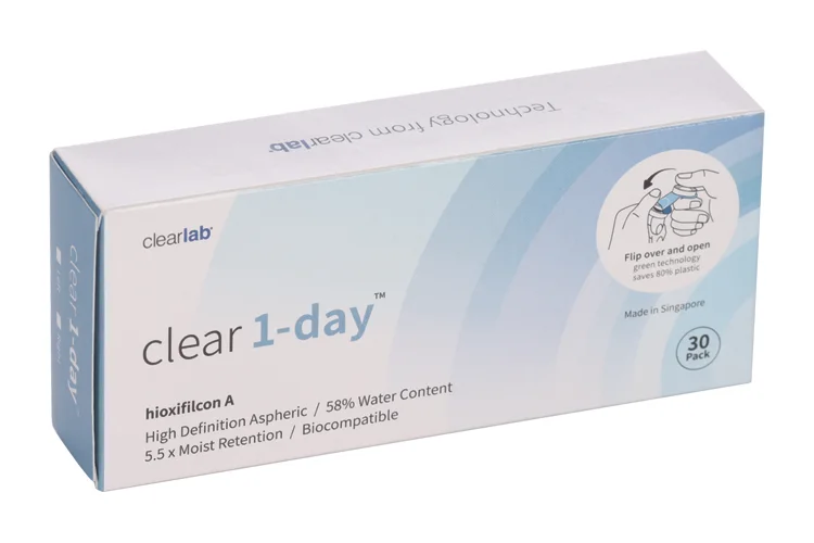 Линзы Clearlab Clear 1-day контактные R 8,8 (диоптрия +4,75) 30 шт
