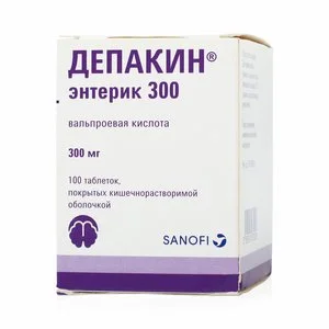 Депакин таблетки 300 мг 100 шт