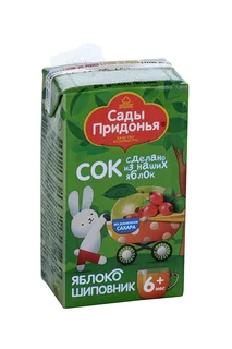 Сок Сады Придонья яблоко / шиповник 125 мл