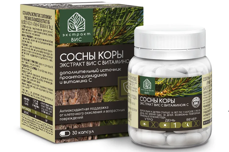 Сосны коры экстракт-ВИС с витамином C 30 шт капсулы