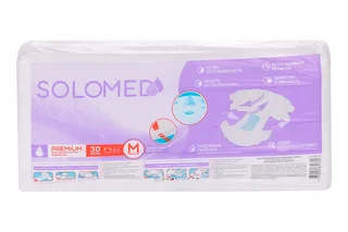 Подгузники Solomed Premium для взрослых р M 30 шт