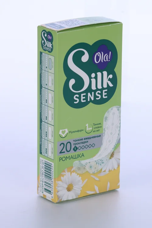 Салфетки Ola silk sense light стринг-мультиформ ромашка 20 шт