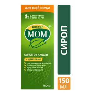 Доктор Мом Сироп от кашля флакон 150 мл