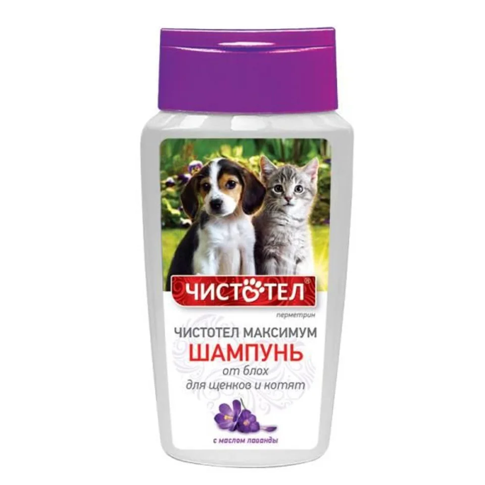 Чистотел Максимум шампунь от блох для щенков и котят фл. 180 мл