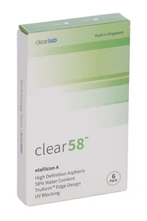 Линзы Clearlab Clear58 контактные R 8,3 (диоптрия -1,0) 6 шт