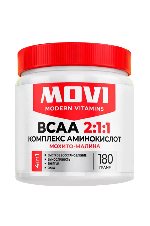 Bcaa 2:1:1 Movi вкус мохито-малина 30 порций, 180 г