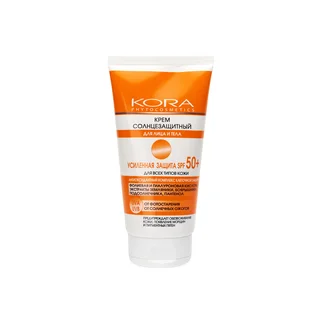 Кора крем солнцезащитный для лица тела усиленная защита SPF50+ 150 мл