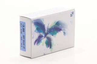Контактные линзы цветные Офтальмикс Butterfly 1-Color небесно-голубой D -3,0 DIA 14,2