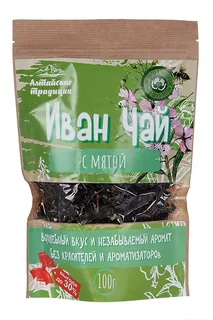 Иван-чай ферментированный с мятой 100 гр крафт-пакет