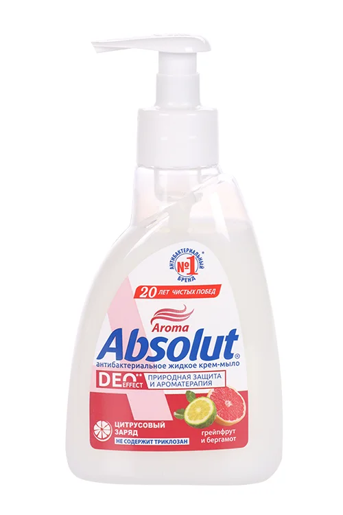 Крем-мыло жидкое Absolut Deo effect Грейпфрут и бергамот 250 гр
