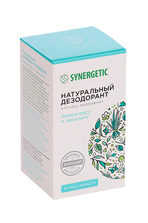 Дезодорант Synergetic лемонграсс-эвкалипт натурал 50 мл