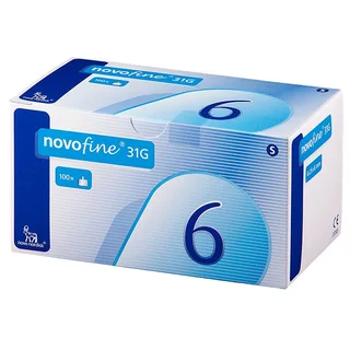Новофайн Иглы 31G 0,25×6 мм 100 шт