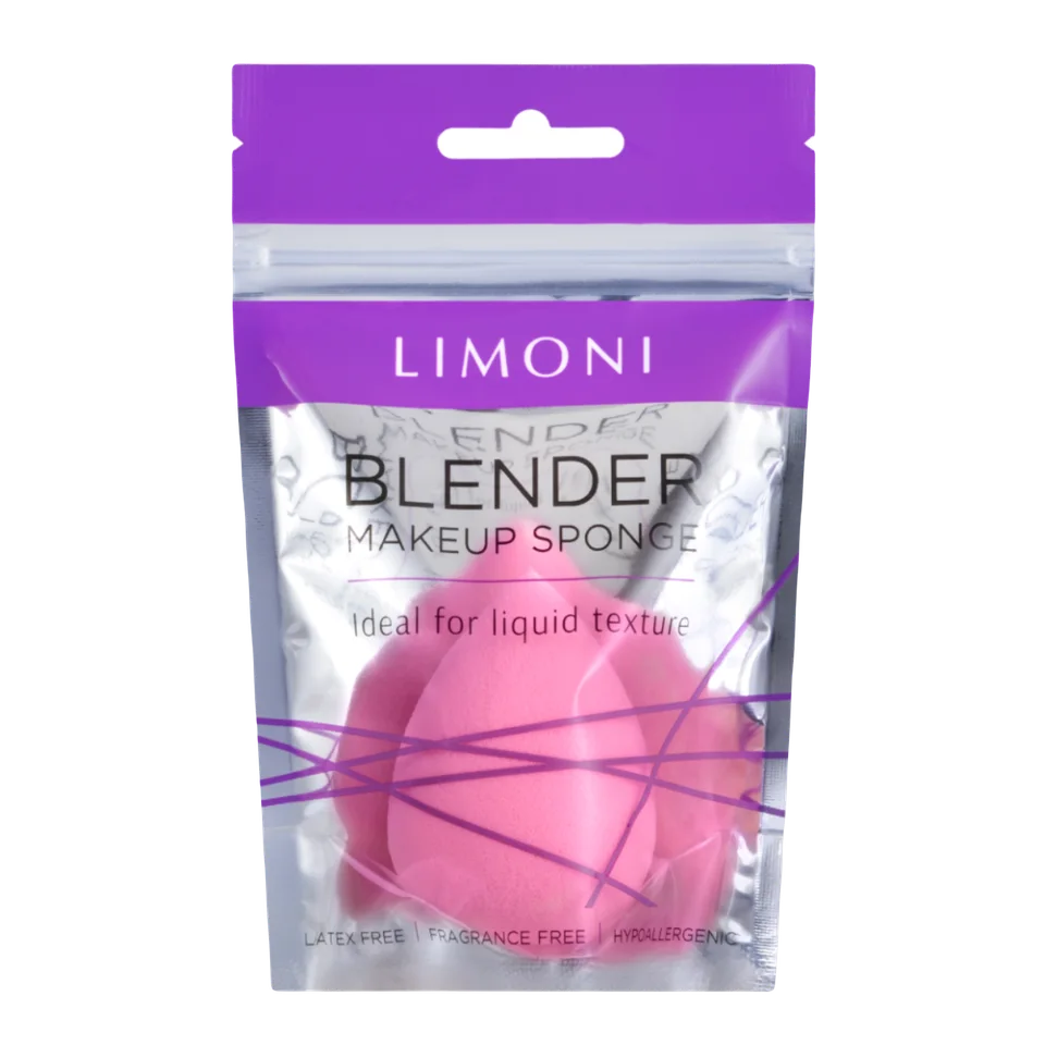 Спонж для макияжа розовый Limoni