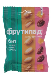 Смесь фруктовая Фрутилад арахис / изюм / ананас БИТ 55 гр