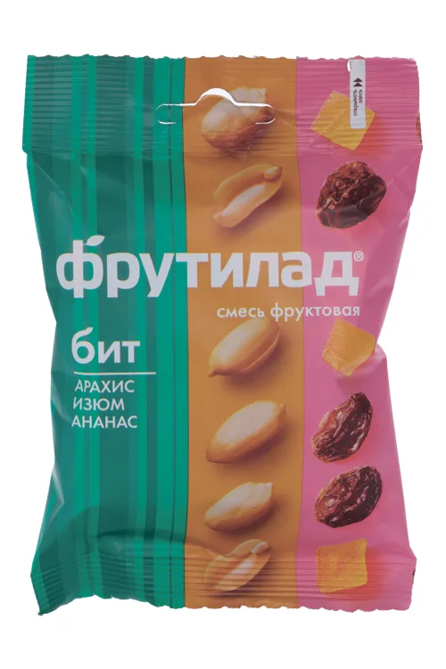 Смесь фруктовая Фрутилад арахис / изюм / ананас БИТ 55 гр