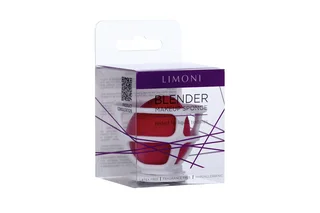 Спонж Limoni Blender Makeup Sponge RED для макияжа лица с корзинкой