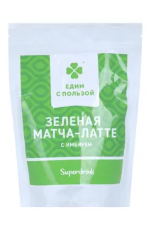 Матча-латте Едим с пользой Зеленая с имбирем 200 гр