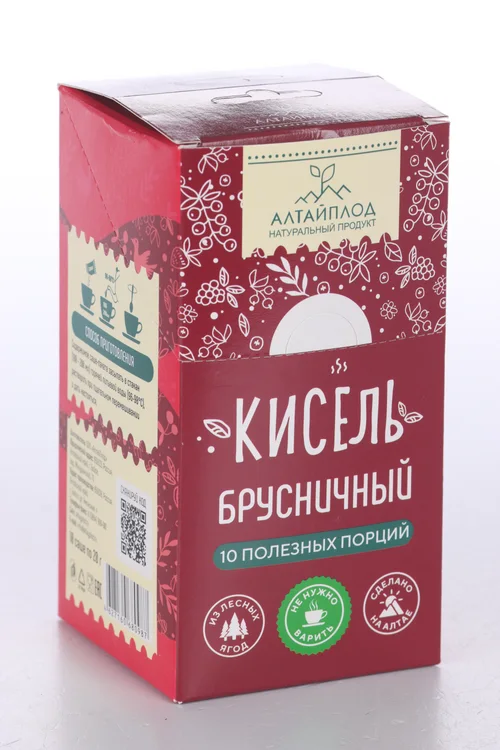 Кисель АлтайПлод Брусничный витаминизир сухой 20 гр 10 шт саше