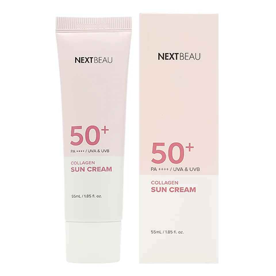 Солнцезащитный омолаживающий крем с коллагеном, SPF50+/PA++++, 55 мл, Nextbeau