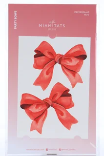 Тату переводные Miamitats Party bows (middle) (5939)