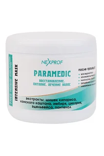 Маска Nexprof Paramedic восстановление и питание Конский каштан, 500 мл
