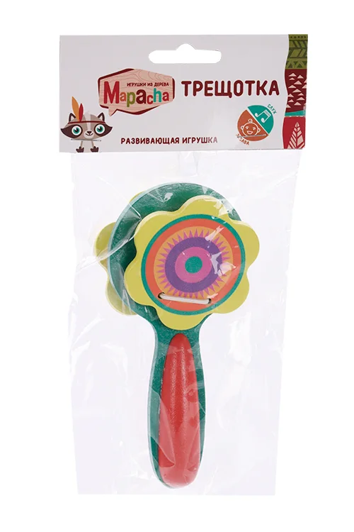 Игрушка Mapacha Трещотка Mapacha музыкальная деревянная