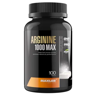 Аминокислота Maxler Arginine 1000 MAX (Аргинин) 100 шт