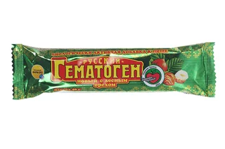 Гематоген с орехом плитки