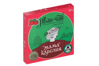 Напиток чайный Иван-чай Карельский прессованный с малиной 70 гр