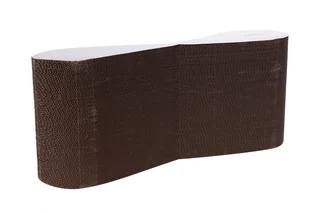 Когтеточка Frais из картона 54×14×22 см басик белая