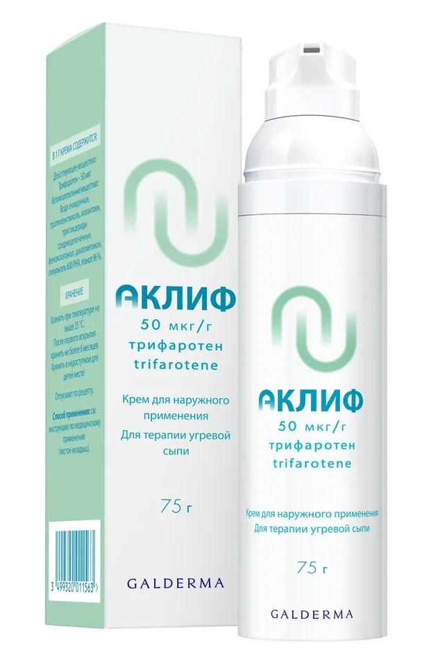 Аклиф крем 50 мкг/г 75 г